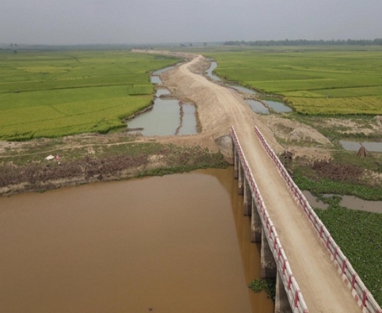 নওগাঁয় কালীপুর-ভীমপুর সংযোগ সড়ক, দুঃখ ঘুচল এলাকাবাসীর